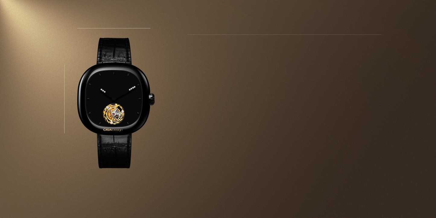 CIGA design Mechanical Watch Tourbillon Chinese Zodiac The Year of Dragon