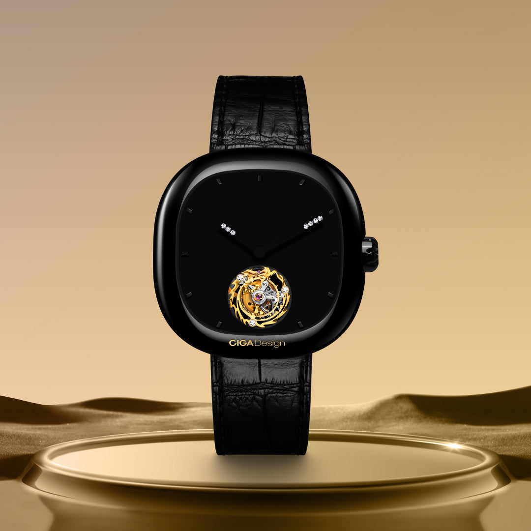 CIGA design Mechanical Watch Tourbillon Chinese Zodiac The Year of Dragon