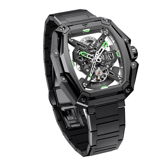 CIGA Design |  Mechanical Watch | Stainless Steel Case | Mechanical Display | Z35  Series Black