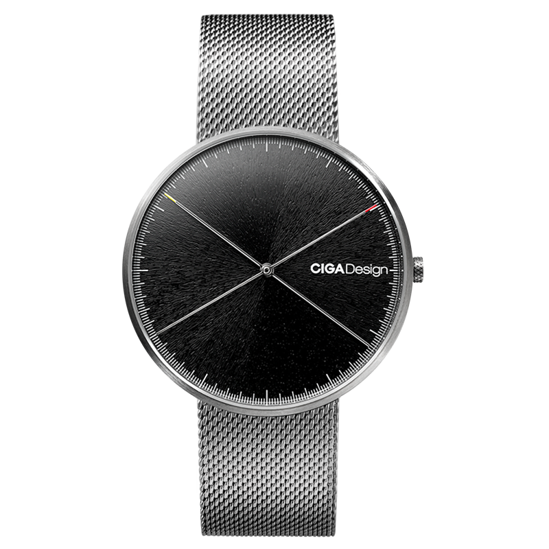 QX Series Double Hand II Quartz Stainless Steel Dark Silver