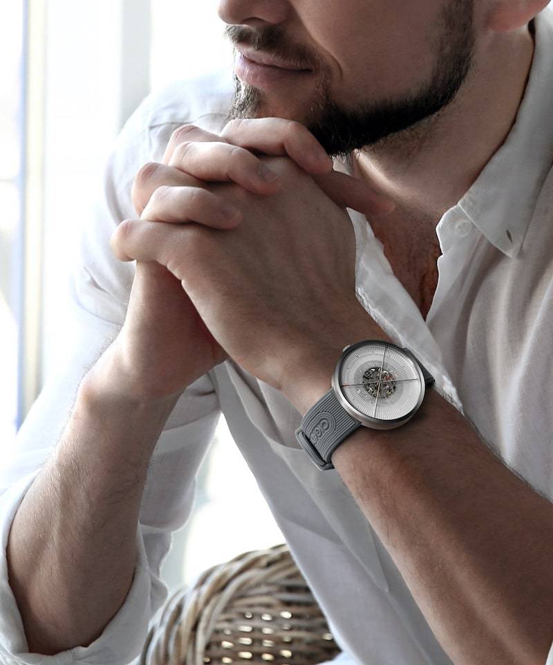 J Series Zen Automatic Mechanical Skeleton Wristwatch