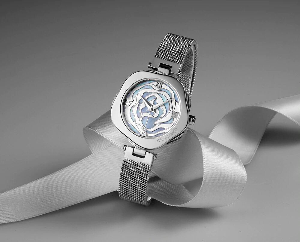 R Series Danish Rose Quartz Wristwatch For Women