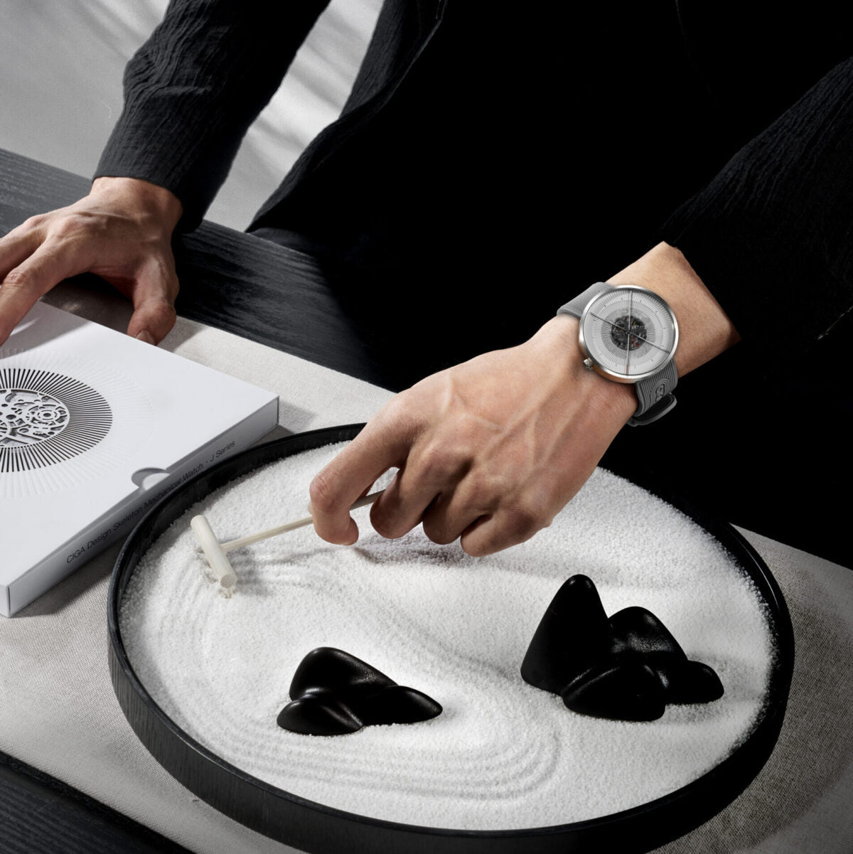 J Series Zen Automatic Mechanical Skeleton Wristwatch