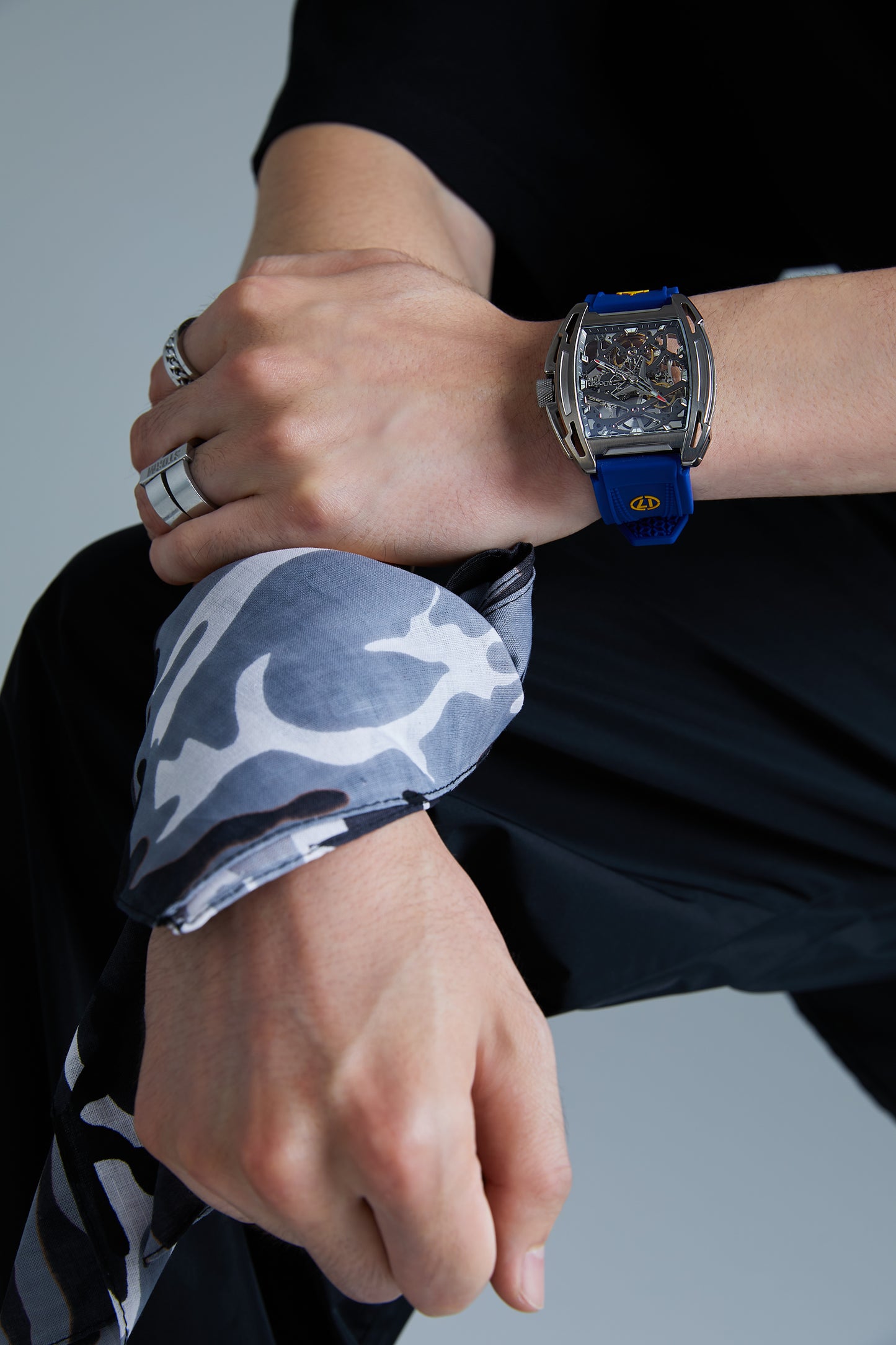 Aircraft Carrier Automatic Mechanical Skeleton Wristwatch