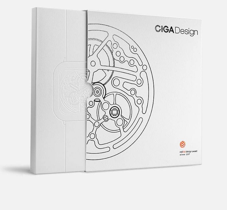 Ciga Design Full Hollow Automatic Mechanical Skeleton Wristwatch