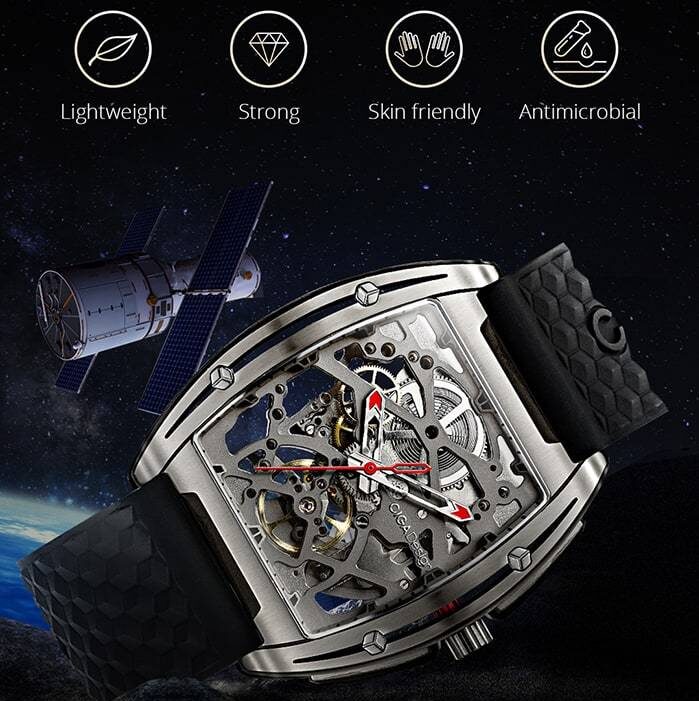 Z-Series Titanium Automatic Mechanical Skeleton Wristwatch