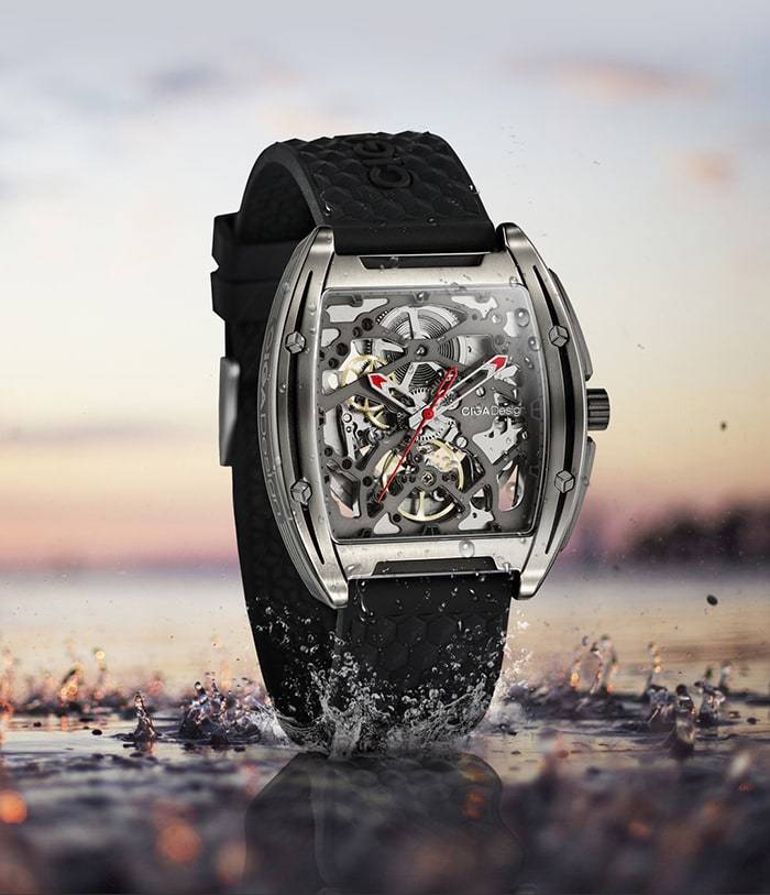 Z-Series Titanium Automatic Mechanical Skeleton Wristwatch