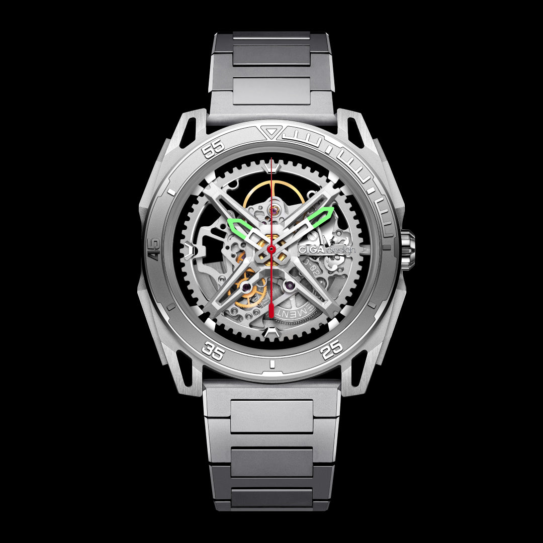 CIGA design ROUND AUTOMATIC SKELETON WATCH · FALCON