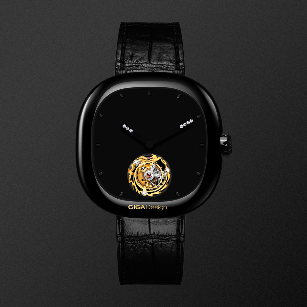 CIGA design Mechanical Watch Tourbillon Chinese Zodiac The Year of Dragon