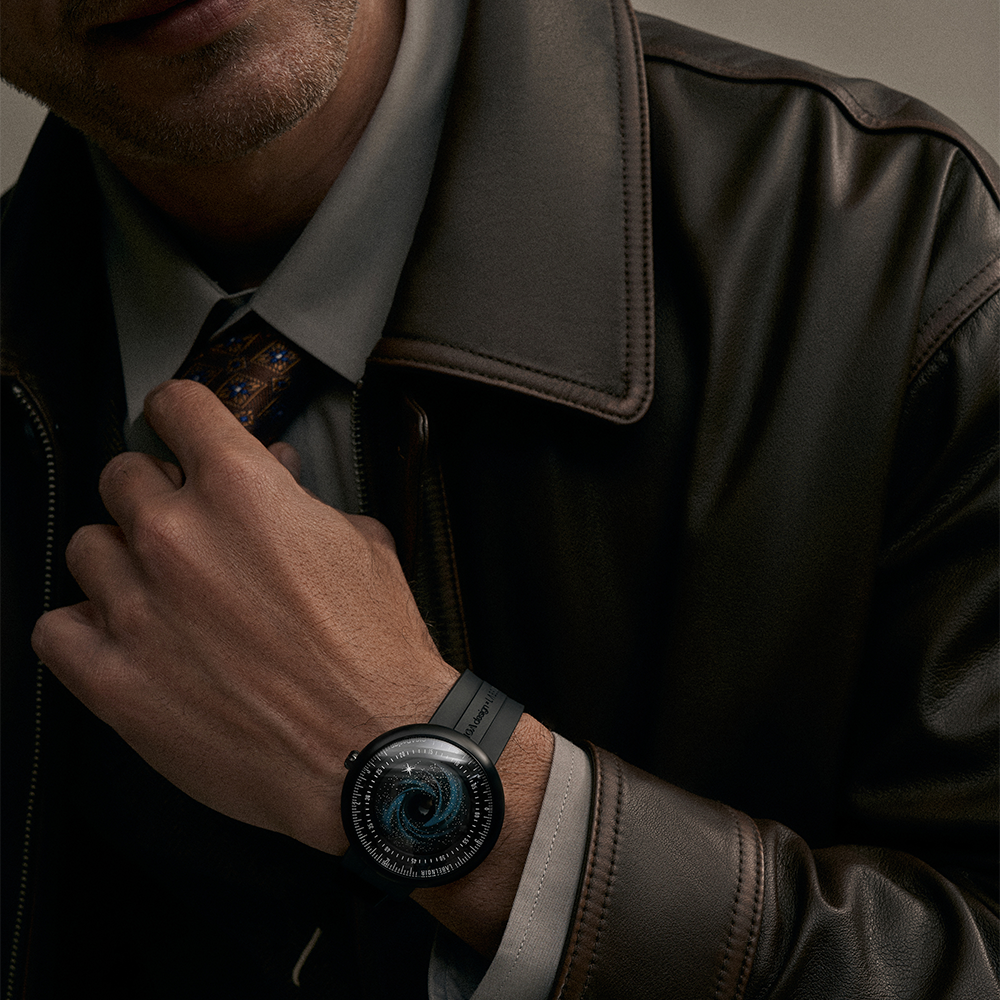 CIGA design x Label Noir Automatic Watch Blue Planet II · Black Star Edition