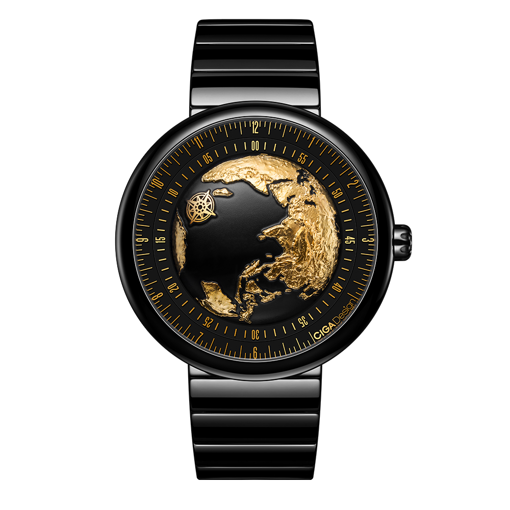 CIGA design Mechanical Watch Blue Planet II·Gilded Age