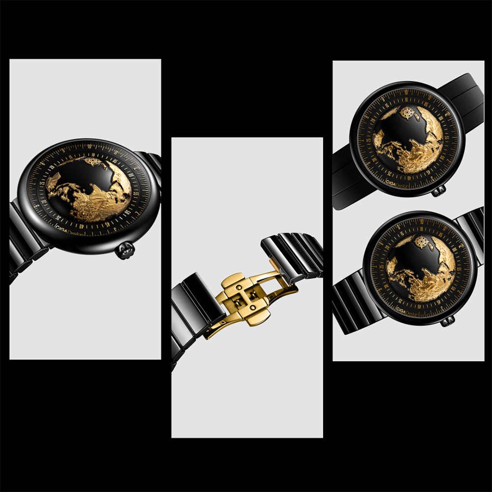 CIGA design Mechanical Watch Blue Planet II·Gilded Age
