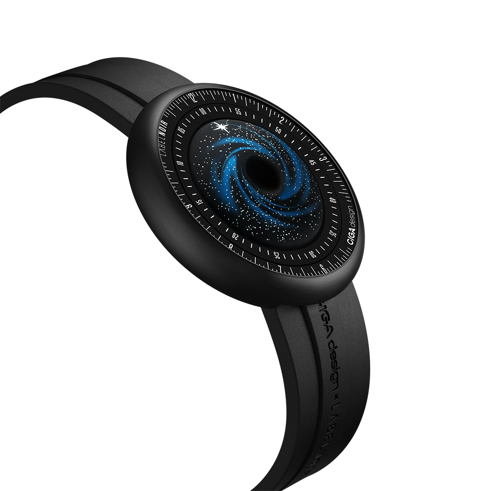 CIGA design x Label Noir Automatic Watch Blue Planet II · Black Star Edition