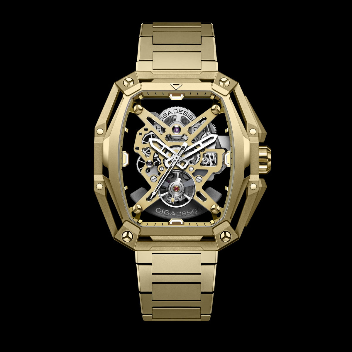 CIGA design SKELETON AUTOMATIC WATCH HUNTER VINTAGE