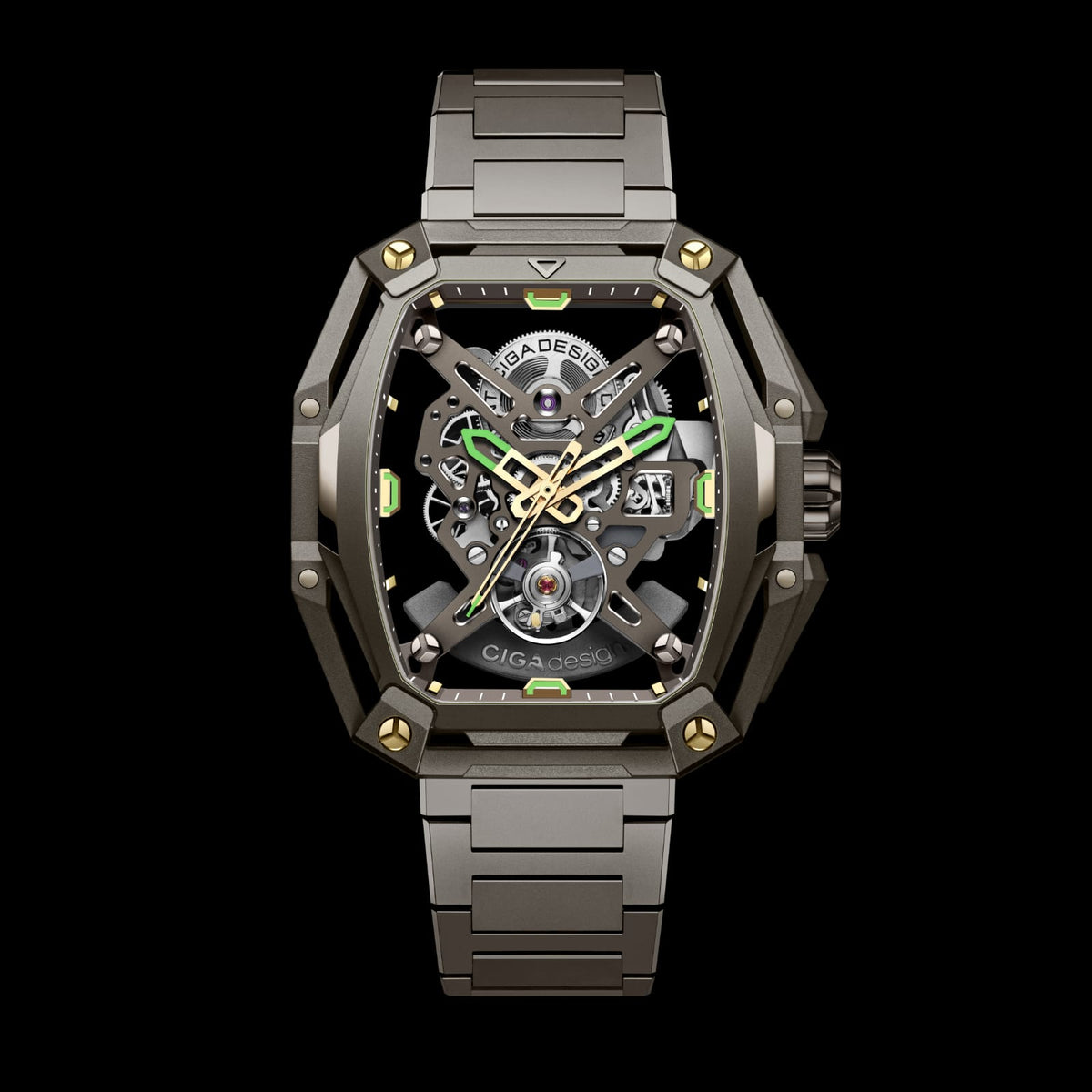 CIGA design SKELETON AUTOMATIC WATCH HUNTER VINTAGE