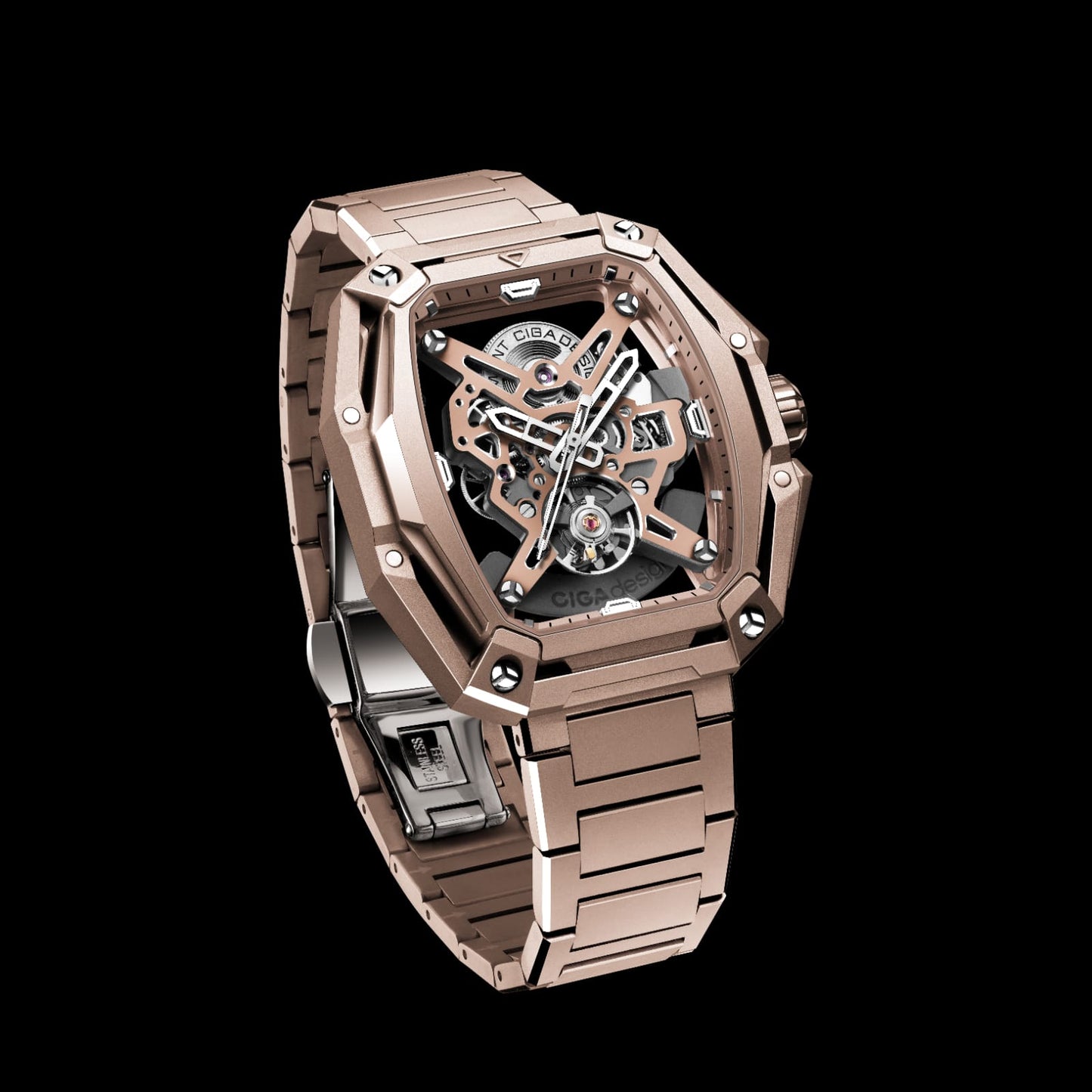 CIGA design SKELETON AUTOMATIC WATCH HUNTER VINTAGE