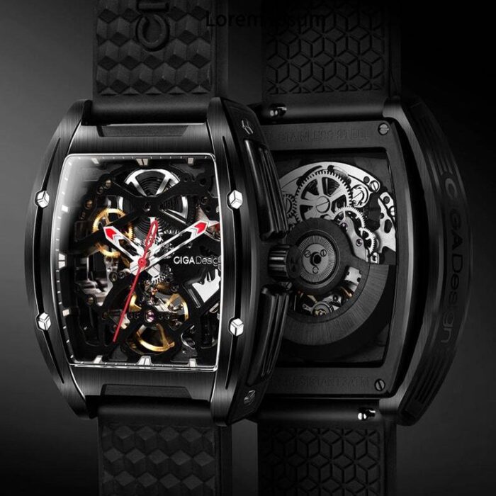 Z Series DLC Automatic Mechanical Skeleton Wristwatch