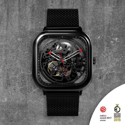 Ciga Design Full Hollow Automatic Mechanical Skeleton Wristwatch